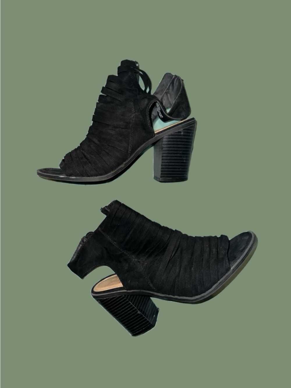 Women’s Black Suede Booties